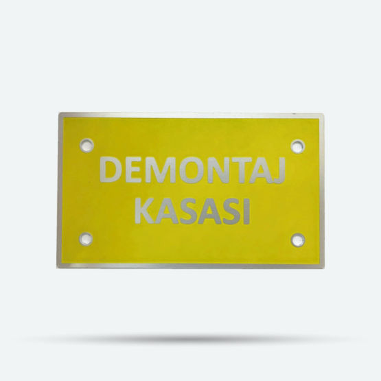 Serigrafi ve Asit İndirme Etiket Bursa Lazerlik